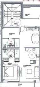 Exclusive 2 bedroom apartment with 1 garage space and spa and gym area 25